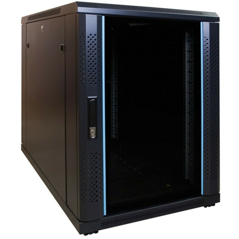 Mini baie de serveur 15U avec porte en verre 600x1000x860mm (LXPXH)