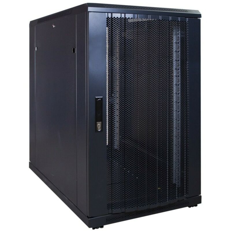 Baie de serveur 18U avec porte perforée 600x1000x1000mm (LXPXH)