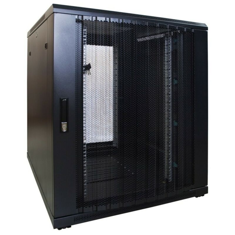 Baie de serveur 18U avec porte perforée 800x1000x1000mm (LXPXH)