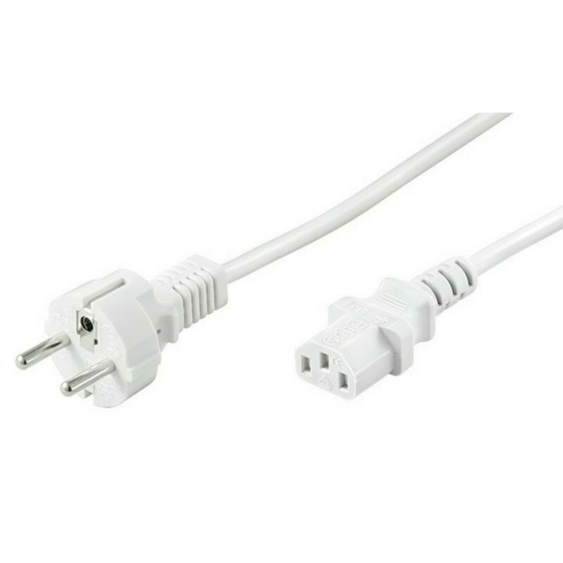 Câble d'alimentation Schuko à C13 5M blanc