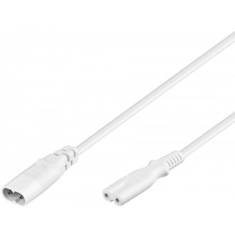 Câble d'alimentation C7 à C8 2M blanc