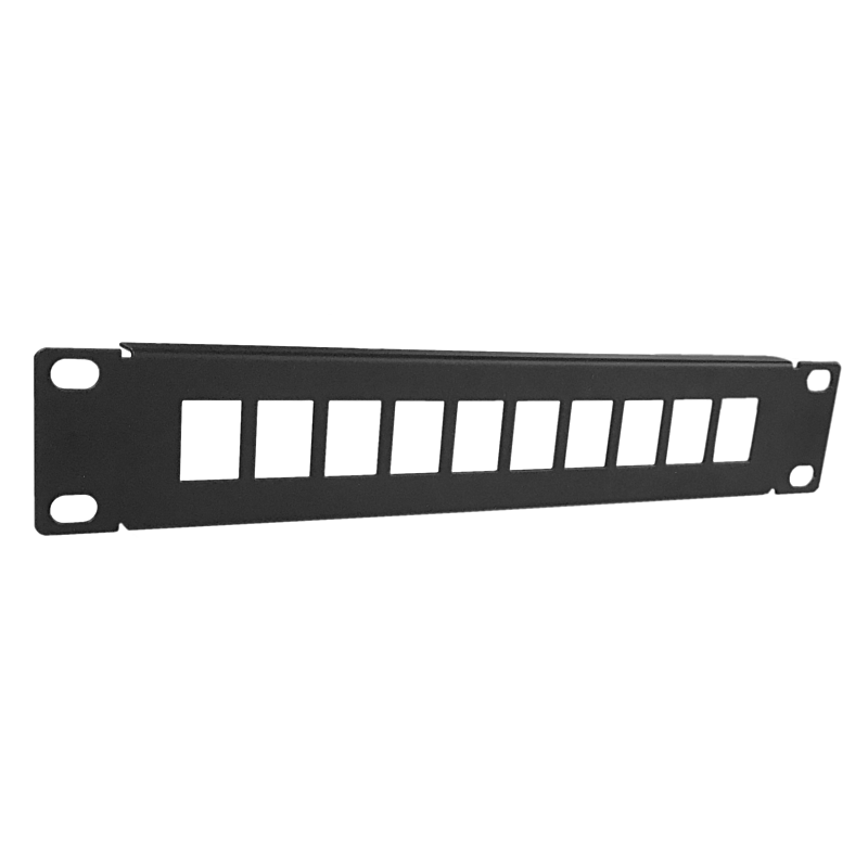 Panneau de brassage 10 pouces UTP pour KeyStones - 10 ports