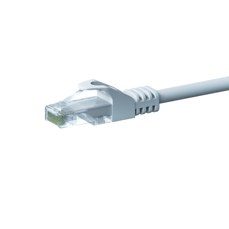 Câble Cat5e UTP 100% cuivre blanc - 1.50m