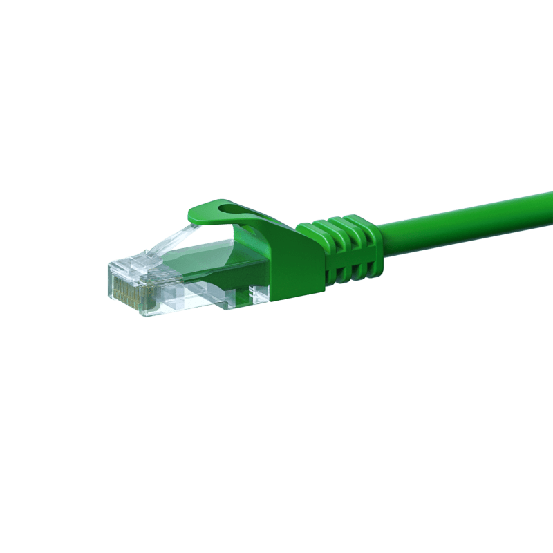 Câble Cat5e UTP 100% cuivre vert - 10m