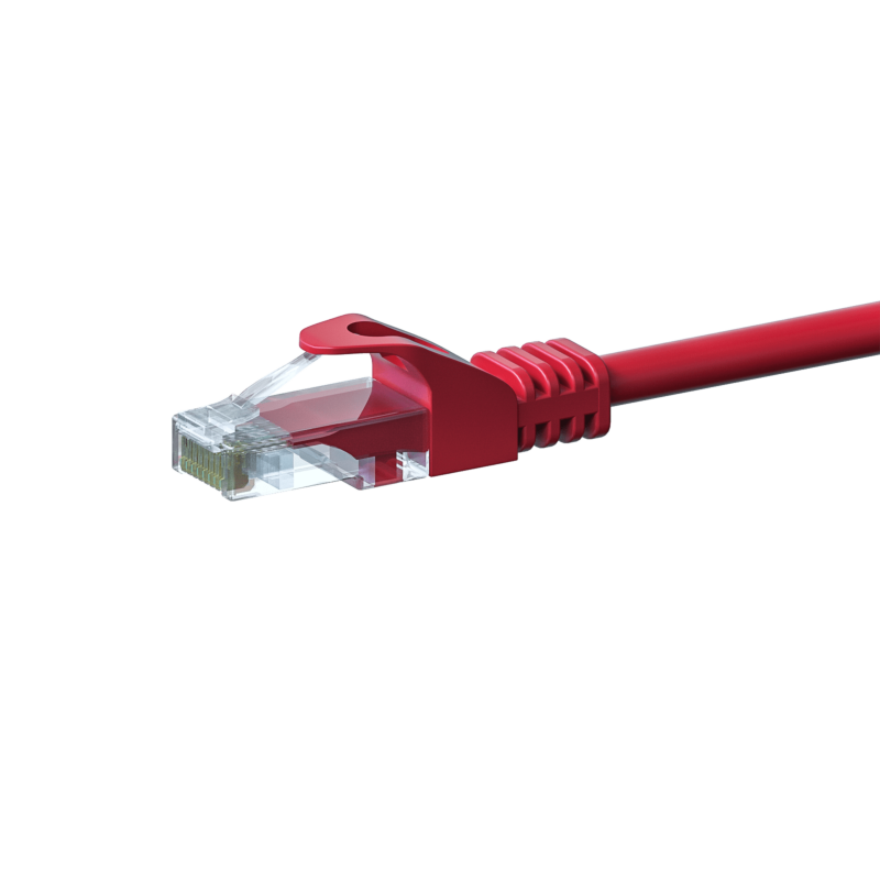 Câble Cat5e UTP 100% cuivre rouge - 1m