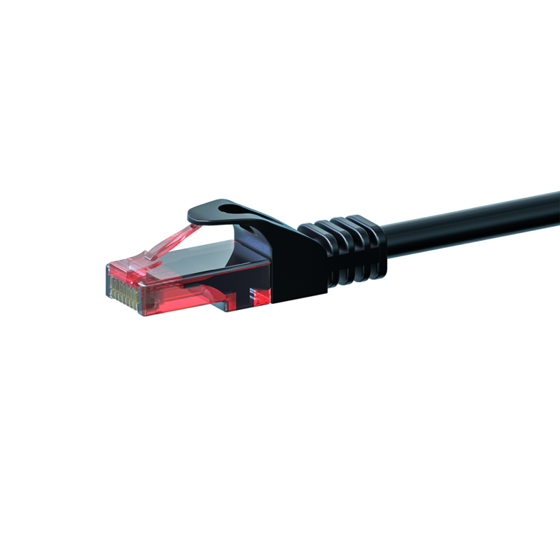 Câble CAT6 UTP 100% cuivre noir - 50m