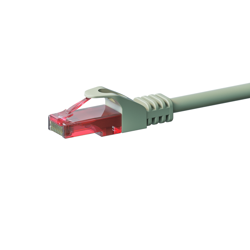 Câble CAT6 UTP 100% cuivre gris - 1.50m