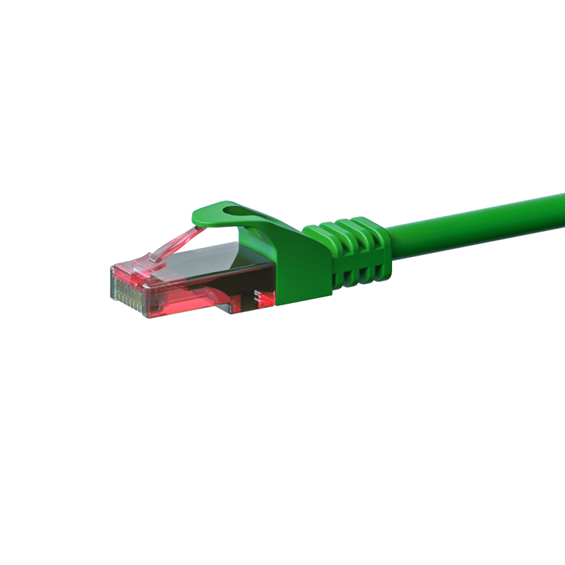 Câble CAT6 UTP 100% cuivre vert - 0.25m