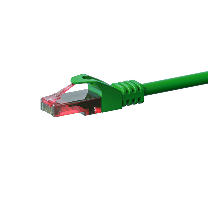 Câble CAT6 UTP 100% cuivre vert - 0.50m