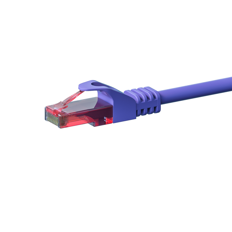 Câble CAT6 UTP 100% cuivre violet - 30m