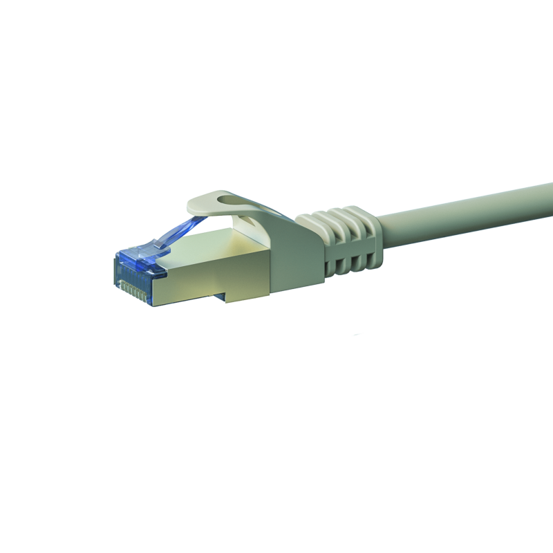 Câble CAT6A S/FTP (PIMF) 100% cuivre gris - 20m