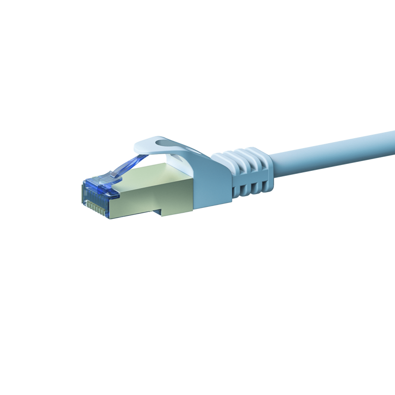 Câble CAT6A S/FTP (PIMF) 100% cuivre blanc - 1m