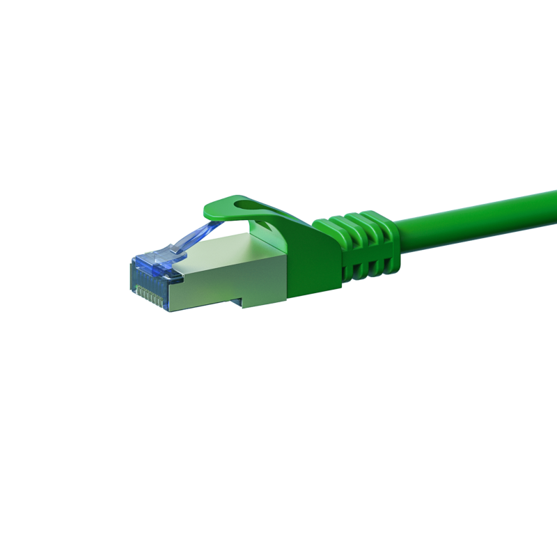 Câble CAT6A S/FTP (PIMF) 100% cuivre vert - 15m