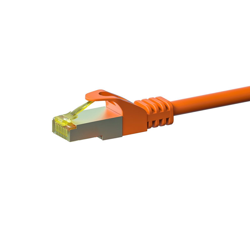 Câble CAT7 SFTP / PIMF Orange - 0.25m