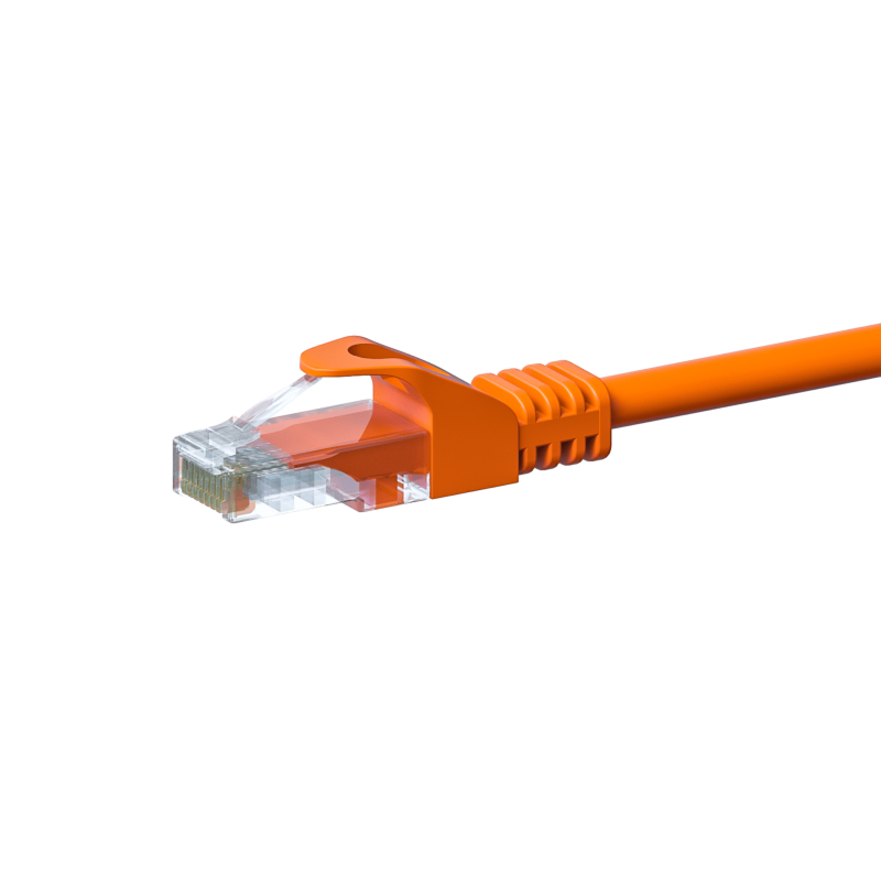 Câble CAT5e UTP CCA orange - 0.25m
