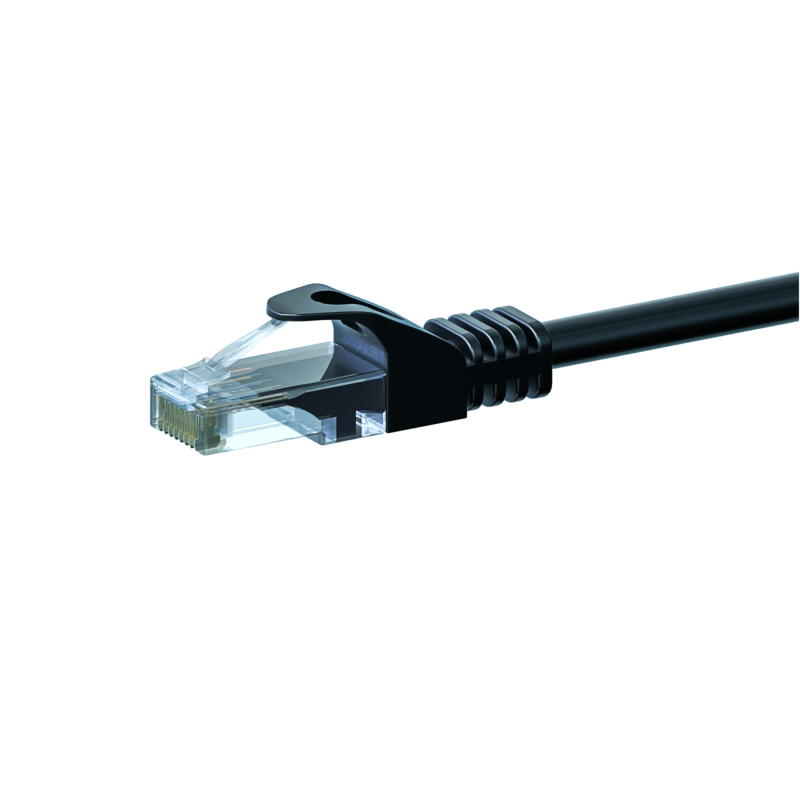 Câble CAT6 UTP CCA noir - 1.50m