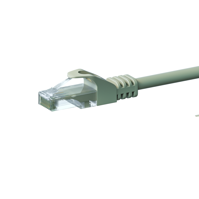 Câble CAT6 UTP CCA gris - 0.50m