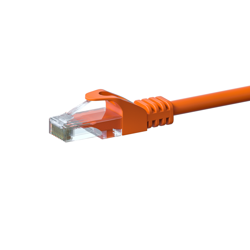 Câble CAT6 UTP CCA orange - 10m