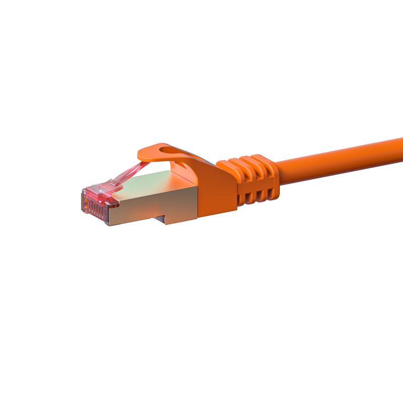 Câble CAT6 SSTP / PIMF Orange - 10m