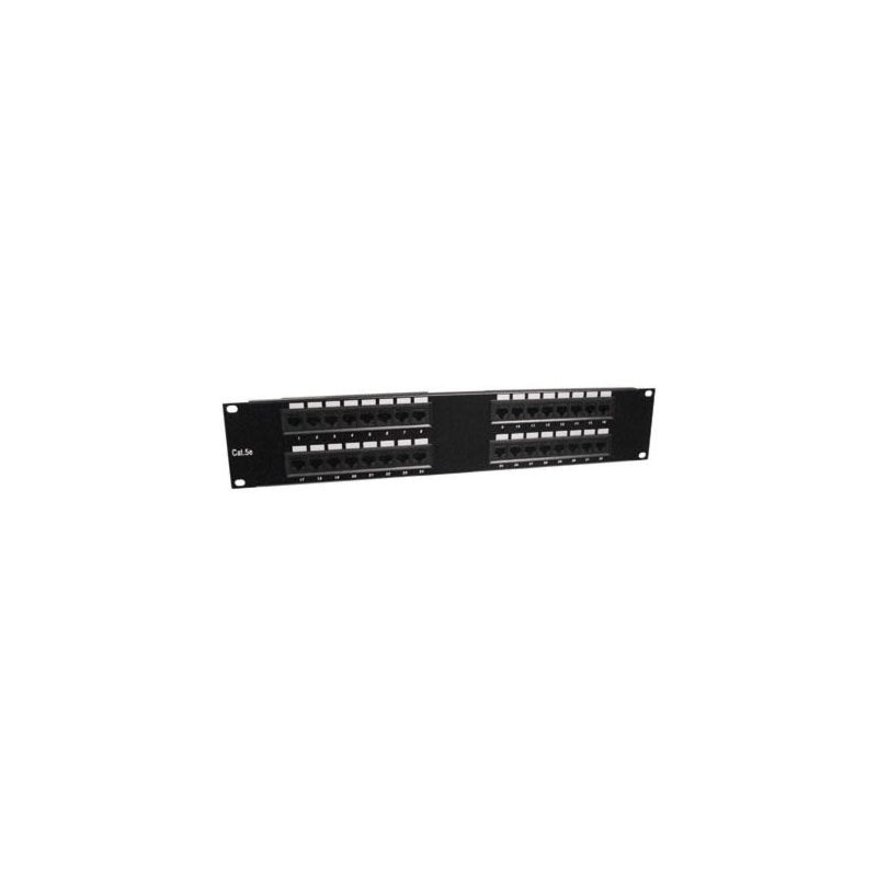 19 pouces 2U panneau de brassage UTP 32xRJ45 Cat 5e