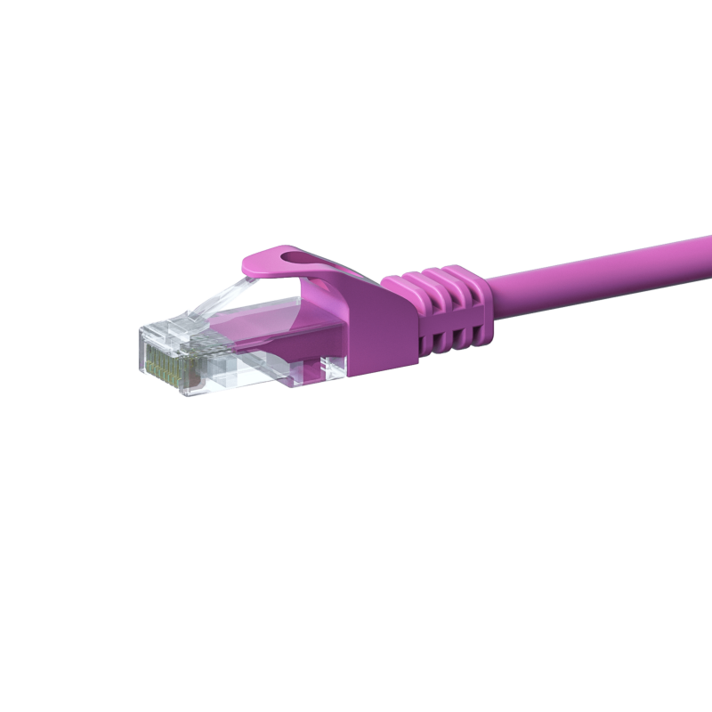 Câble Cat5e UTP 100% cuivre rose - 2m