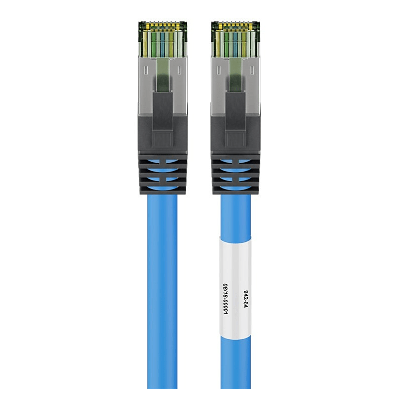 Câble RJ45 Cat8 S/FTP (PIMF) Bleu - 2m 