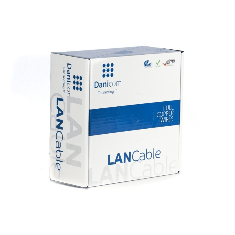 DANICOM CAT6 FTP 100m câble sur bobine rigide - LSZH (Dca)