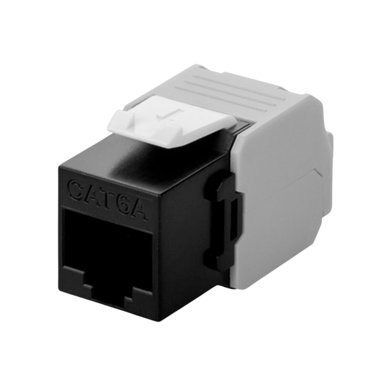 Connecteur Keystone Cat6A UTP - sans outil - Noir