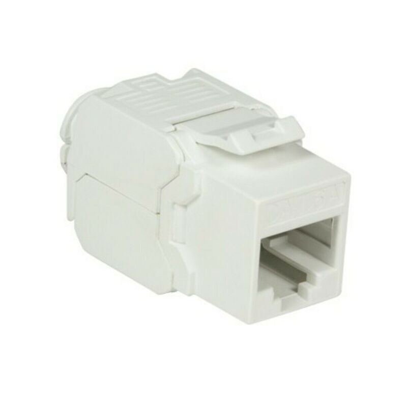 Connecteur Keystone Cat6A UTP - Toolless - Blanc