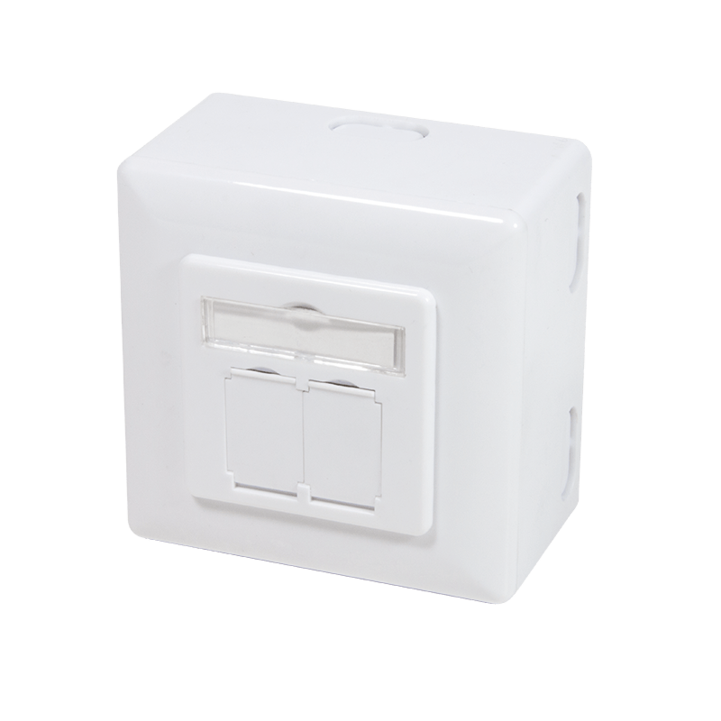 CAT6 UTP / STP boîtier en saillie, blanc