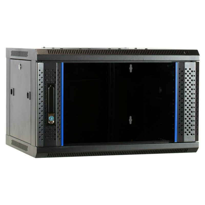 Baie murale 6U avec porte en verre 600x450x368mm