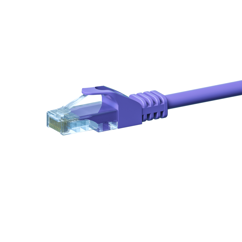 Câble CAT5e UTP CCA violet - 2m