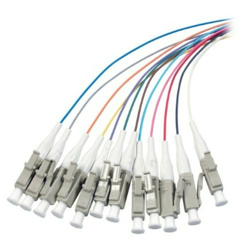 OM3 Fibre de verre Pigtail Coloré Set LC - 12 pièces