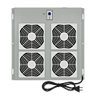 Kit de ventilation comprenant 4 ventilateurs et un thermostat adapté aux baies serveurs extérieures