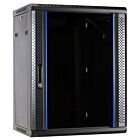 Baie murale 15U avec porte en verre 600x450x770mm