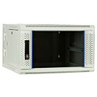 Baie murale 6U blanche (inclinable) avec porte en verre 600x600x368mm