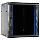 Baie murale 12U non assemblée avec porte en verre 600x600x635mm (LXPXH)