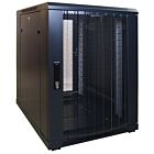 Mini baie de serveur 15U avec porte perforée 600x800x860mm (LXPXH)