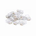 Connecteur RJ45 CAT6 + Pièce auxiliaire - pour câble flexible - non blindé - 10 pièces