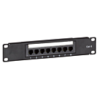 Panneau de brassage de 10 pouces Cat6 UTP - 8 ports