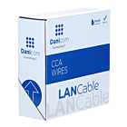 Rouleau câble rigide gris CAT5E F / UTP CCA - 100m