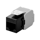 Connecteur Keystone Cat6A UTP - Toolless - Noir