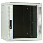 Baie murale blanche 12U avec porte en verre 600x450x635mm