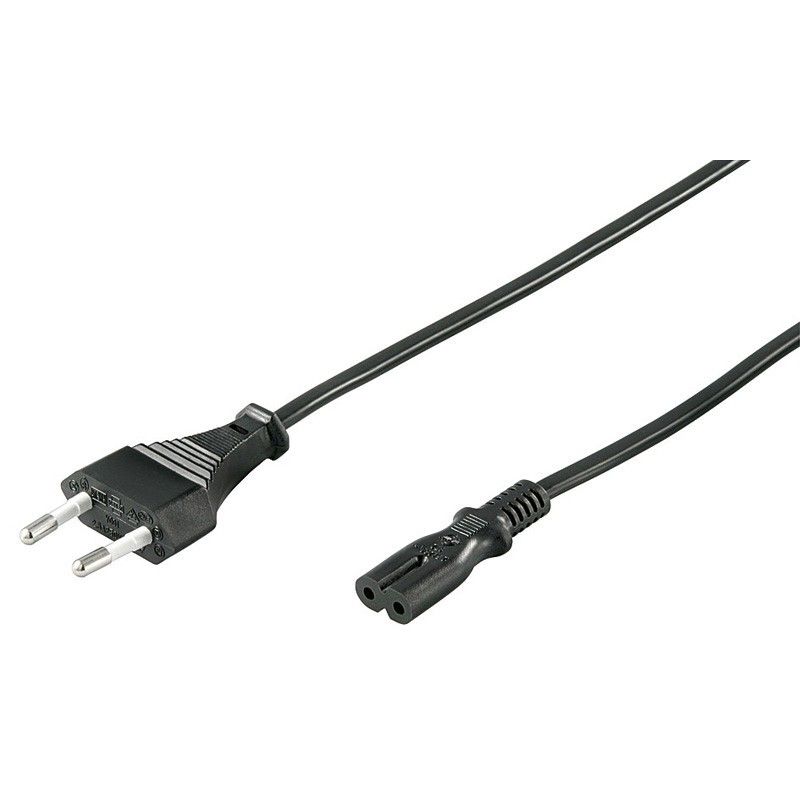 Câble d'alimentation Euro Plug to C7 1.50 m Noir, pour seulement 3,66 €
