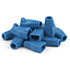 Manchon de câble RJ45 bleu - 10 pièces