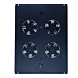 Kit de ventilation avec 4 ventilateurs et thermostat adapté aux armoires serveur autoportantes de 800 mm de profondeur