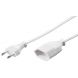 Câble d'extension d'alimentation Euro Plug 5m Blanc