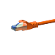 Câble CAT6A S/FTP (PIMF) 100% cuivre orange - 5m