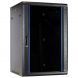 Baie murale 22U avec porte en verre 600x600x1200mm