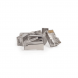 Connecteur RJ45 Cat6 blindé traversant - pour câble flexible - 10 pièces